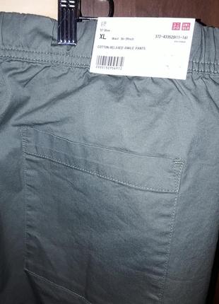 Штани вільні uniqlo cotton relaxed ankle. xl/l6 фото