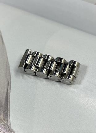 Женское серебряное кольцо из нержавеющей стали имитация ремешка часов