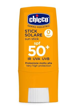 Солнцезащитный стик chicco 50 spf1 фото