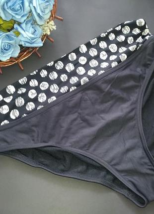 Чорні плавки з відворотом в горохи від m&s uk10