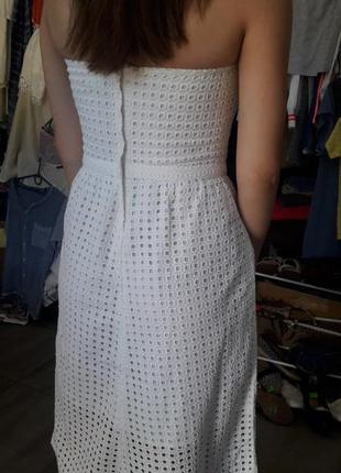 Платье-сарафан, белое летнее из сша. h&m2 фото