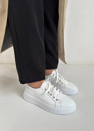 Кожаные кеды