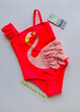 Купальник примарк с фламинго 0-24 мес для самых маленьких