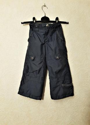 Wenice турецкие тёплые штанишки серые двойные на флисе брюки на мальчика 3-4года