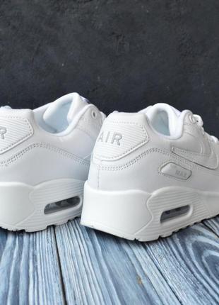 Кроссовки женские nike air max 90, белые.5 фото