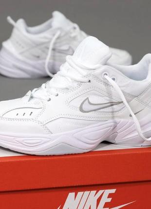 Кросівки шкіряні nike m2k tekno white  (найк м2к текно білого кольору(36-44)401 фото