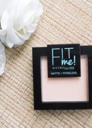 Maybelline fit me matte poreless powder пудра для лица1 фото