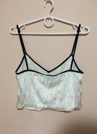 Пушистый топ topshop fluffy cropped cami3 фото