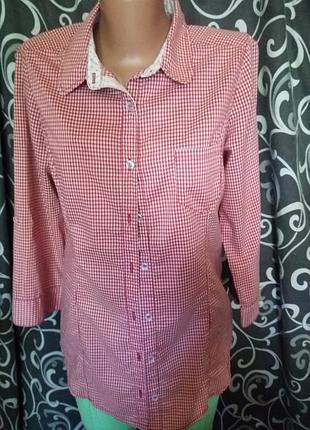 Хлопковая рубашка в клетку