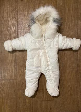 Зимний детский комбинезон 68 см new style