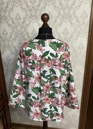 Роскошная блуза в цветочный принт3 фото