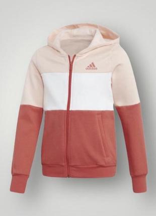 Толстовка, олимпийка, кофта adidas (оригинал) на девочку 7-8 лет