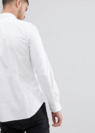 Белоснежная рубашка paul smith tailored fit pocket shirt white3 фото