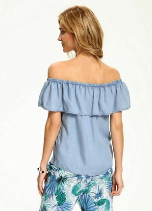 Стильная женская блуза с воланом esmara германия, 100% лиоцелл3 фото