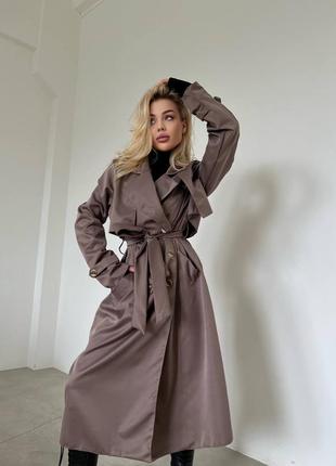 Женский плащ ✨коттон-парка ✨в цвете мокко