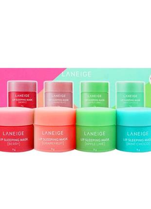 Набор ночных масок для губ laneige lip sleeping mask mini kit