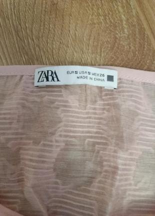 Стильный пудровый топ, блуза zara2 фото