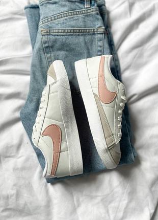 Nike blazer low "white/pink"