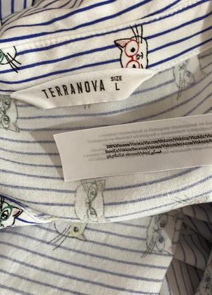 Рубашка в котики terranova8 фото