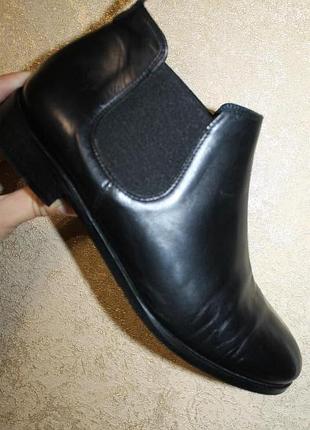 38 разм. leder - asper полусапожки - челси. made in italy. hand made