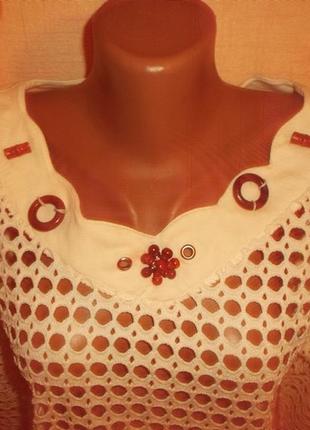 Блуза ажурна сітка р. l2 фото