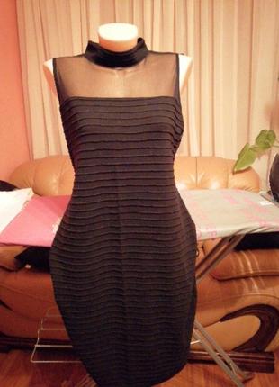 Шикарние, черное нарядное платье1 фото