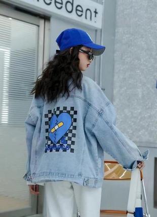 Джинсивая куртка для девочки