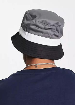 Ben sherman script logo cotton bucket hat in black панама оригинал панамка унисекс3 фото