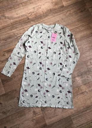 Новая нежная рубашка на девочку 152 см пижама alive1 фото