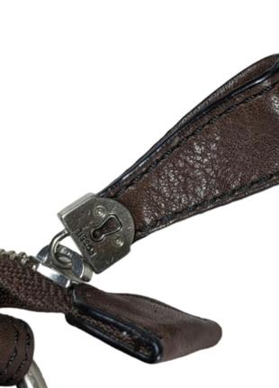 Fossil сумка шкіряна + текстиль 7