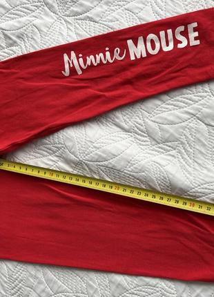 Стильный оригинальный костюм minnie mouse в париже красный с серым. лосины и кофта из мни маус.6 фото