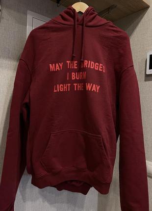 Худи vetements may the bridges i burn light the way mtb