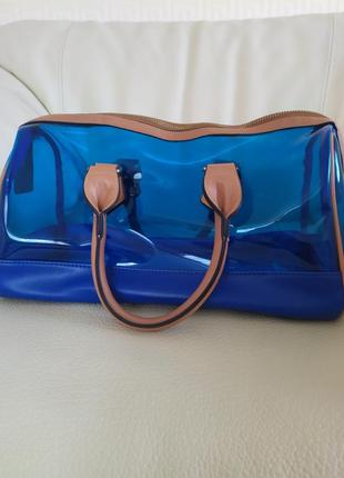 Стильная модная прозрачная сумка бренд3 фото