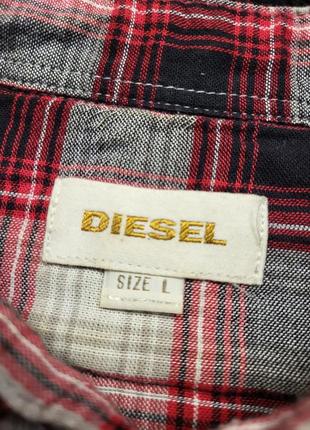 Рубашка diesel в клітинку6 фото