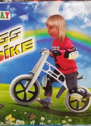Велобіг 10", eva колеса (cross bike) білий, 11-014білий