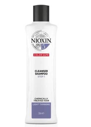 Шампунь nioxin 5 nioxin system 5 color safe cleanser shampoo