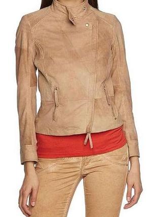 Шикарная кожаная куртка косуха hugo boss