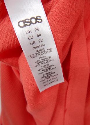 Роскошная туника удлиненная блуза без рукавов на лето от asos свободного кроя вискоза жатка сток бренд6 фото