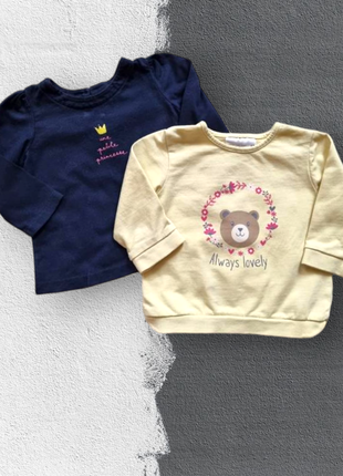 Реглан набор регланов кофта на девочку gap 6 9 12 мес