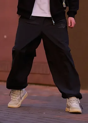 Cпортивні штани оверсайз ogonpushka spot чорні