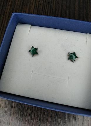 Bjørklund срібні  сережки пусети зірка зірочка