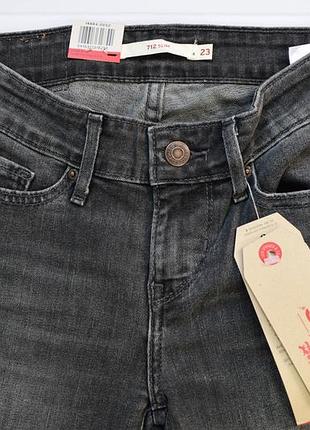 Джинсы levis 712 slim *w23 l32 и w23 l34,  w24 l30, w24 l345 фото