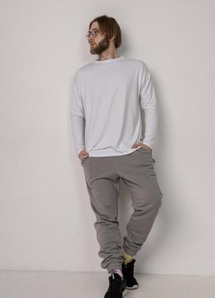 Базовий лонгслів білий чорний унісекс