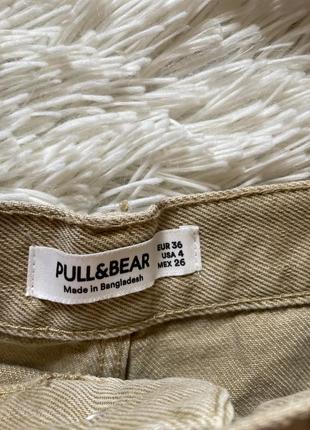 Джинсовые шорты карамельного цвета pull and bear5 фото