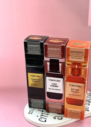 Топовий набір із 3 топ ароматів 🍑 lost cherry 🍒 bitter peach 🍑 tobacco vanille