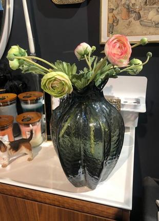 Новая шикарная ваза, стеклянная декор домашний, италия 30см