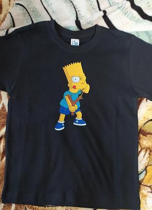 Sale футболка детская с бартом симпсоном