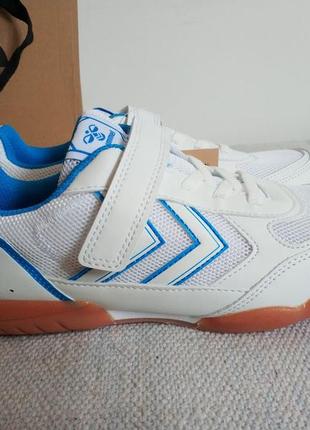 Детские кроссовки унисекс aero team 2.0 jr vc white/rubber 2121229105 hummel данные7 фото