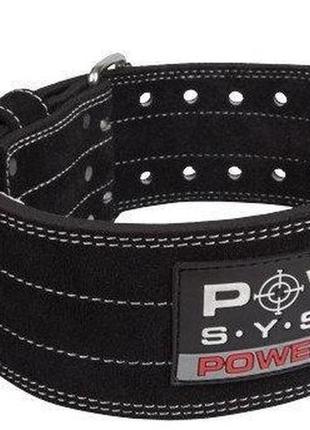 Пояс для пауэрлифтинга power system ps-3800 powerlifting кожаный black m