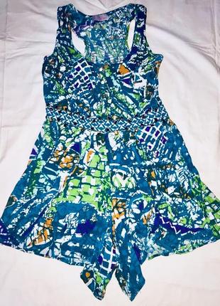 Комбінезон з шортами жіночий льон